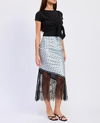 En Saison Women's Hazel Midi Skirt