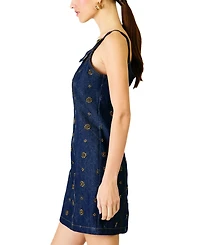 Line & Dot Women's Attina Square Neck A-Line Mini Dress