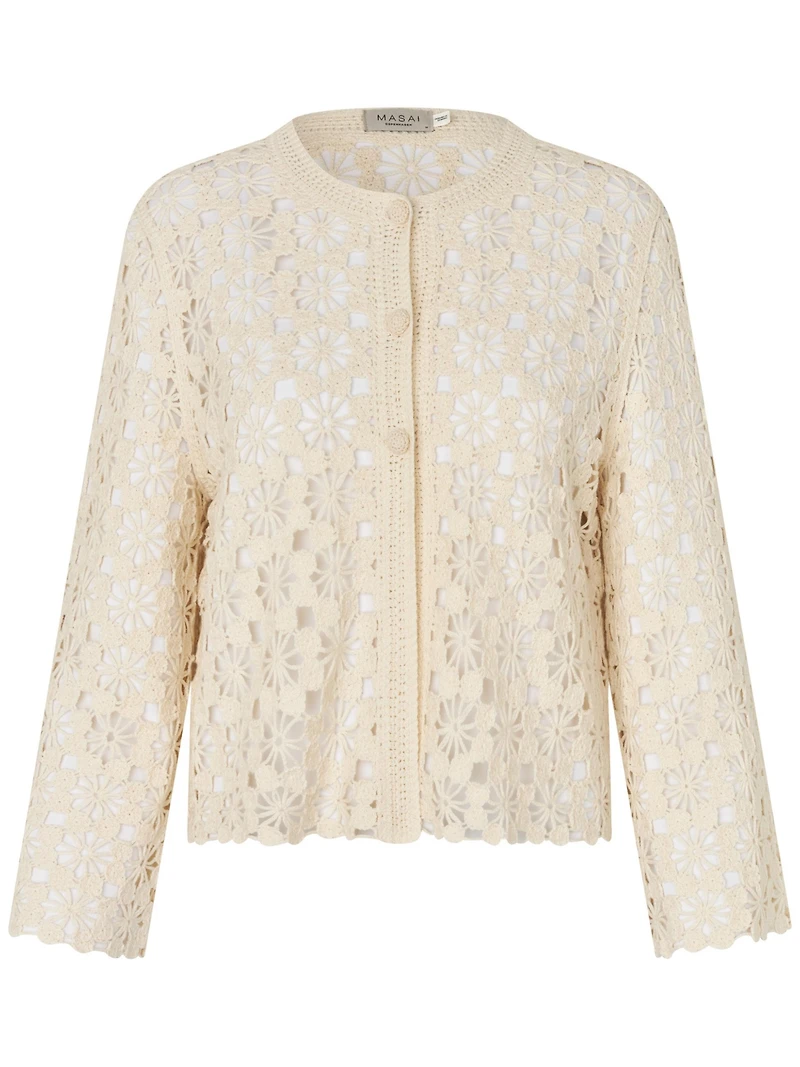 Masai Copenhagen Women's Malittalis Crochet Floral Cardigan