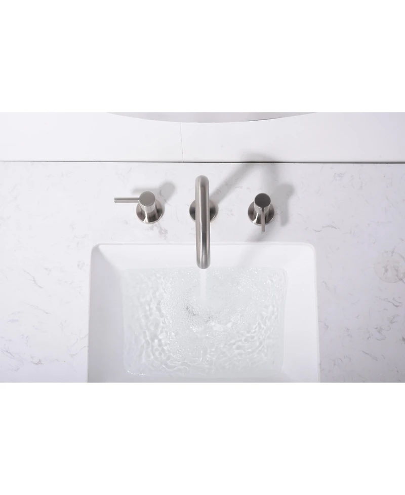 Phying Bathroom Faucet For bathroom Sink With Two Handles, Pop Up Drain And Supply Lines