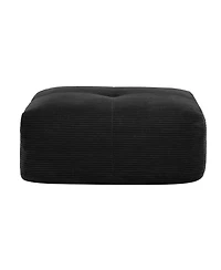 sumyeg Hamlet Corner Sofa with Pillows and Corduroy Upholstery for Living Room