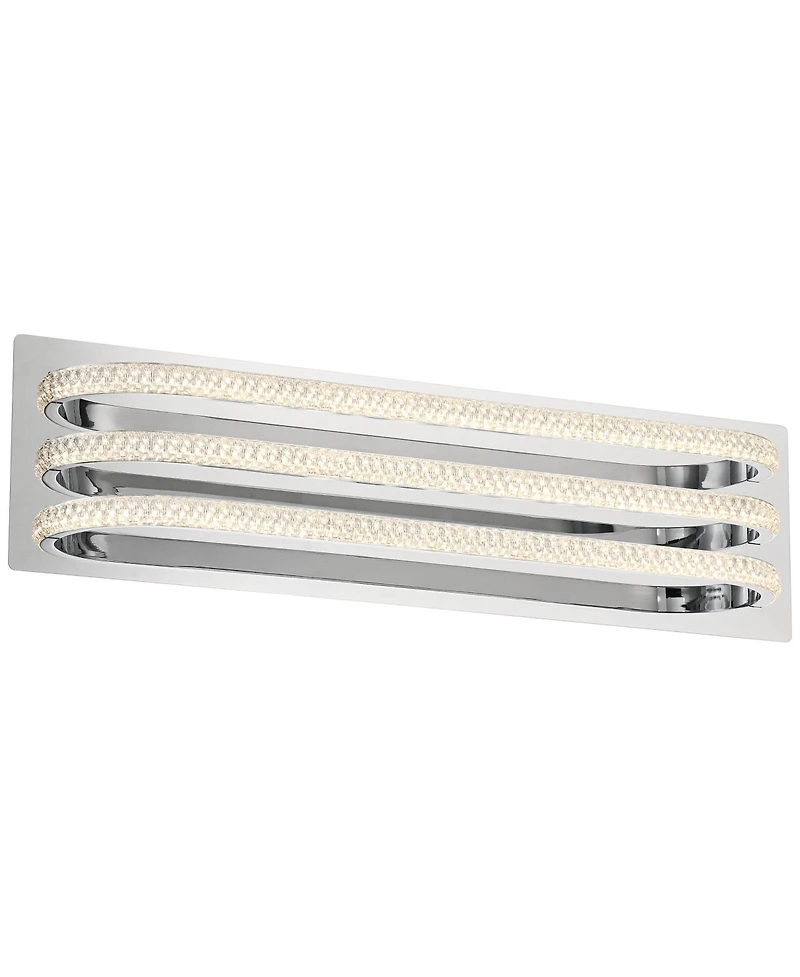 Possini Euro Design Possini Euro Diana 23 1/2" Wide Chrome Led Bathroom Vanity Light