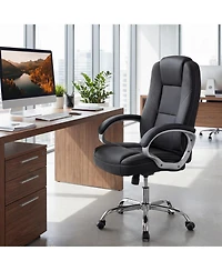 Slickblue High Back Ergonomic Office Chair with Padded Arm Support