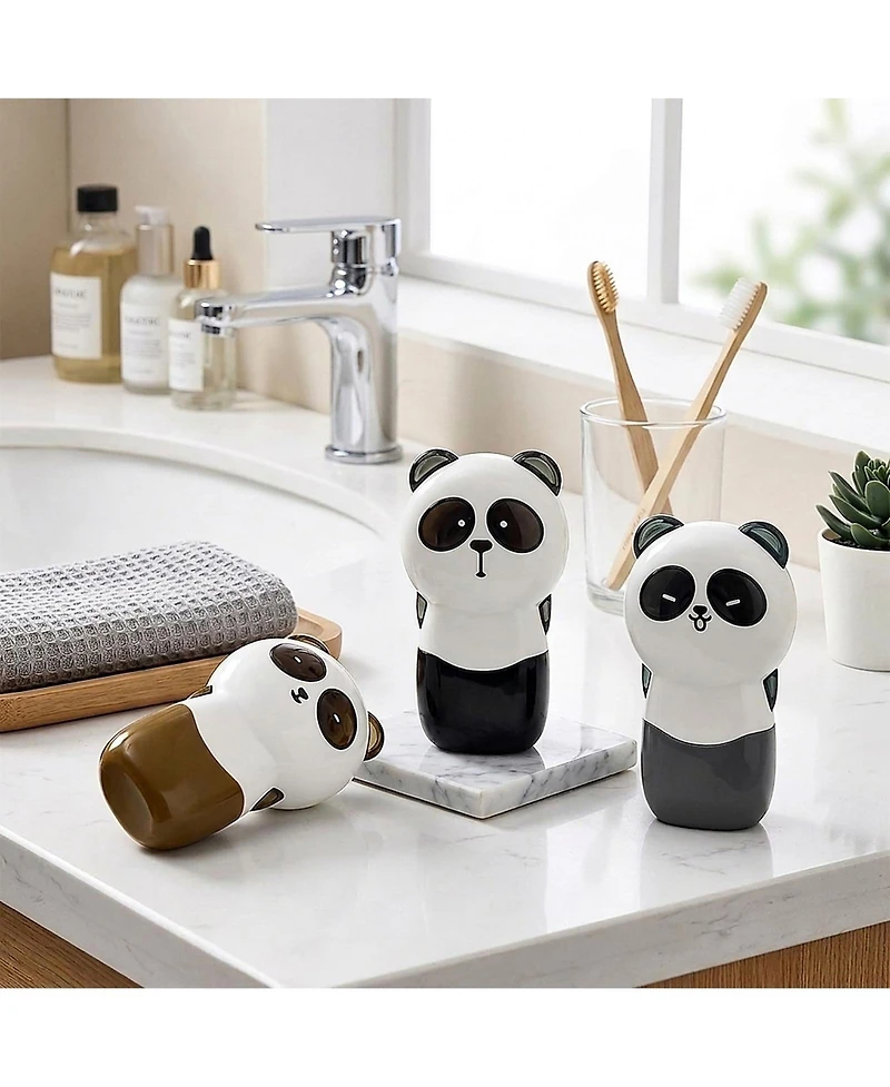 Sevorley 3-Pack Cute Panda Correction Tape, 39.37ft Each, Tear-Resistant White