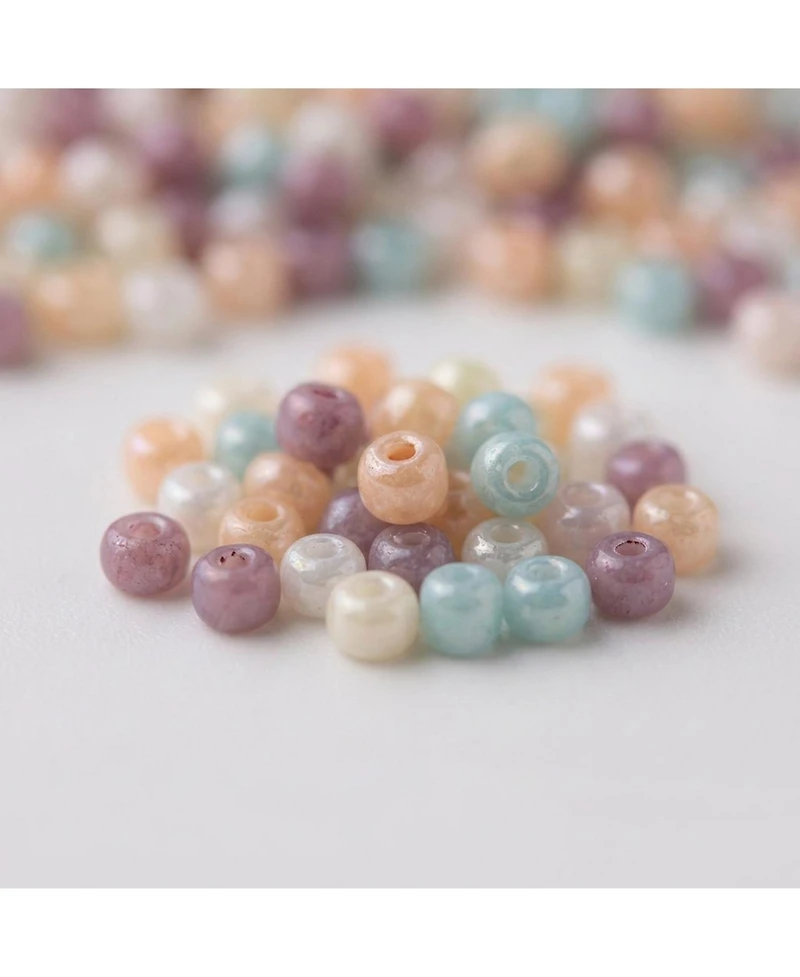 Sevorley 100g 2mm Glass Beads for Diy Bracelet Necklace Jewelry Making