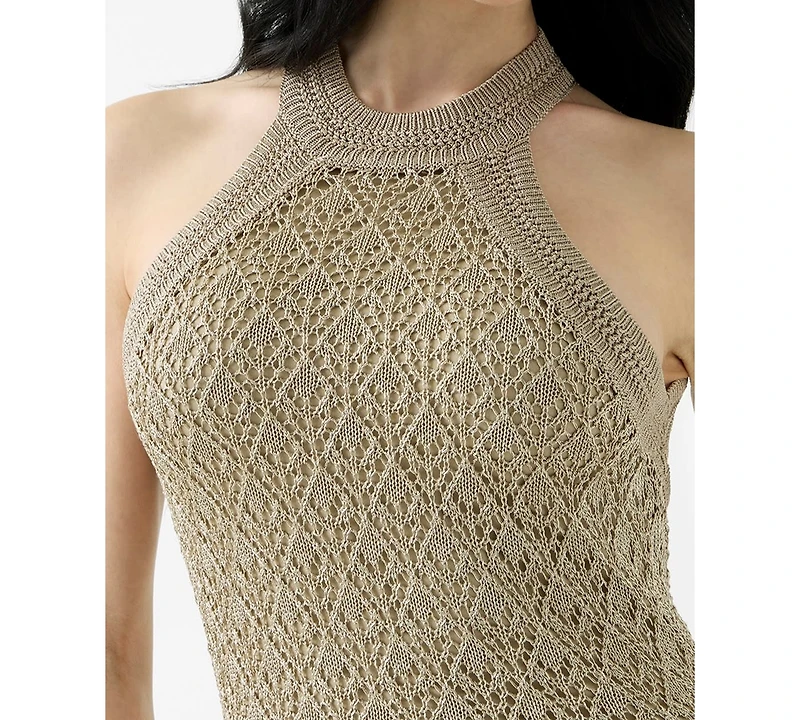 Guess Women's Serina Sleeveless Pointelle Stitch Dress
