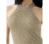 Guess Women's Serina Sleeveless Pointelle Stitch Dress
