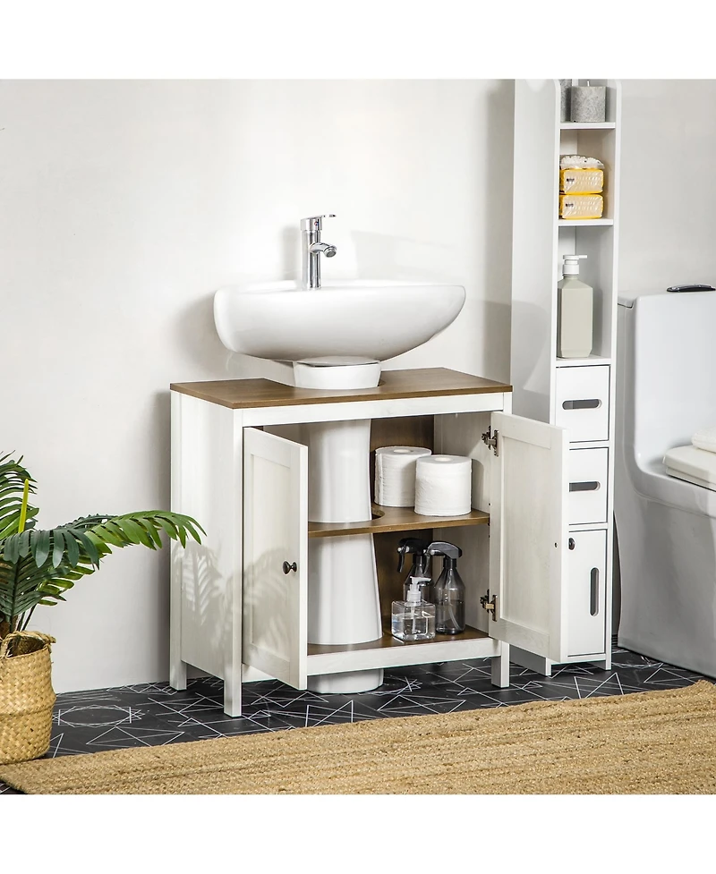Busdays Freestanding Bathroom Sink Cabinet Under Sink Cabinet with Adjustable Shelf