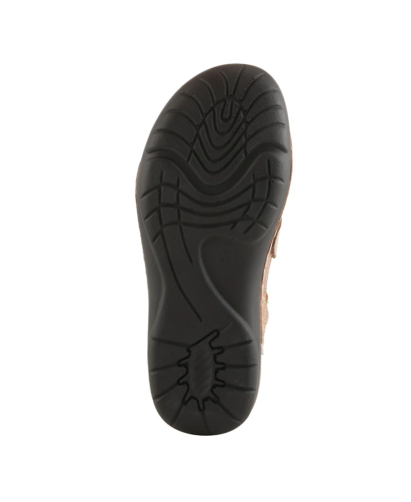 L'Artiste Women's Copa Backless Slip-On with Laser-Cut Detail