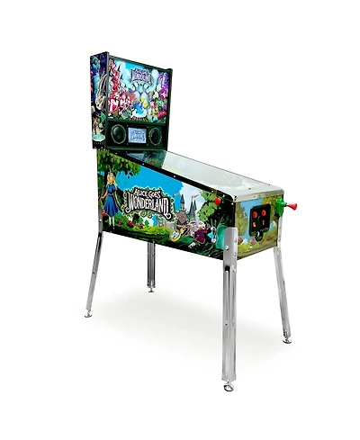 Wonderland Amusements Alice Goes to Wonderland Pinball Machine with Led Lighting