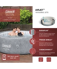 Bestway Coleman Sicily AirJet Inflatable Round Hot Tub with SaluSpa Seat