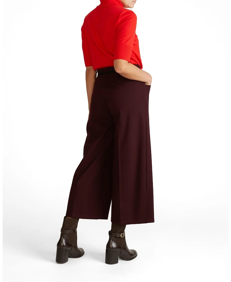 Universal Standard Plus Cropped Wide Leg Ponte Pants