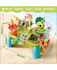 Gnuadz Water Table Pump Play Sink Sensory Beach Pool Fishing set