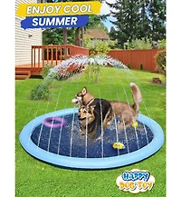 Aofar 107" Dog Splash Pad Sprinkler Pool Outdoor Water Play