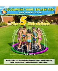 Aofar Splash Pad Water Sprinkler Dog Pool Outdoor Summer Fun