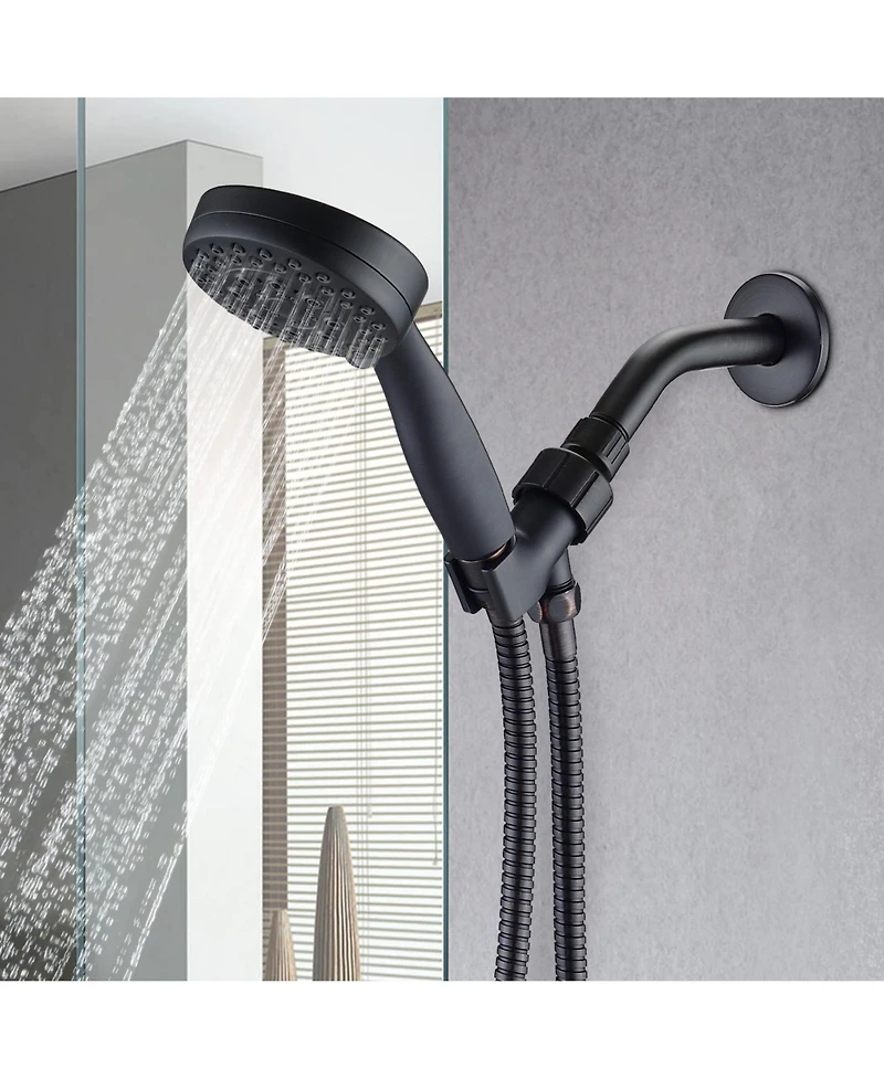 Phying 5 Mode Adjustable Handheld Shower Head High Pressure Shower Head With Flexible Hose Multipurpose Bathroom Shower Fixture
