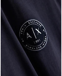 A|X Armani Exchange Men's Short Sleeve Neck Piping Badge logo Regular Fit T-Shirt