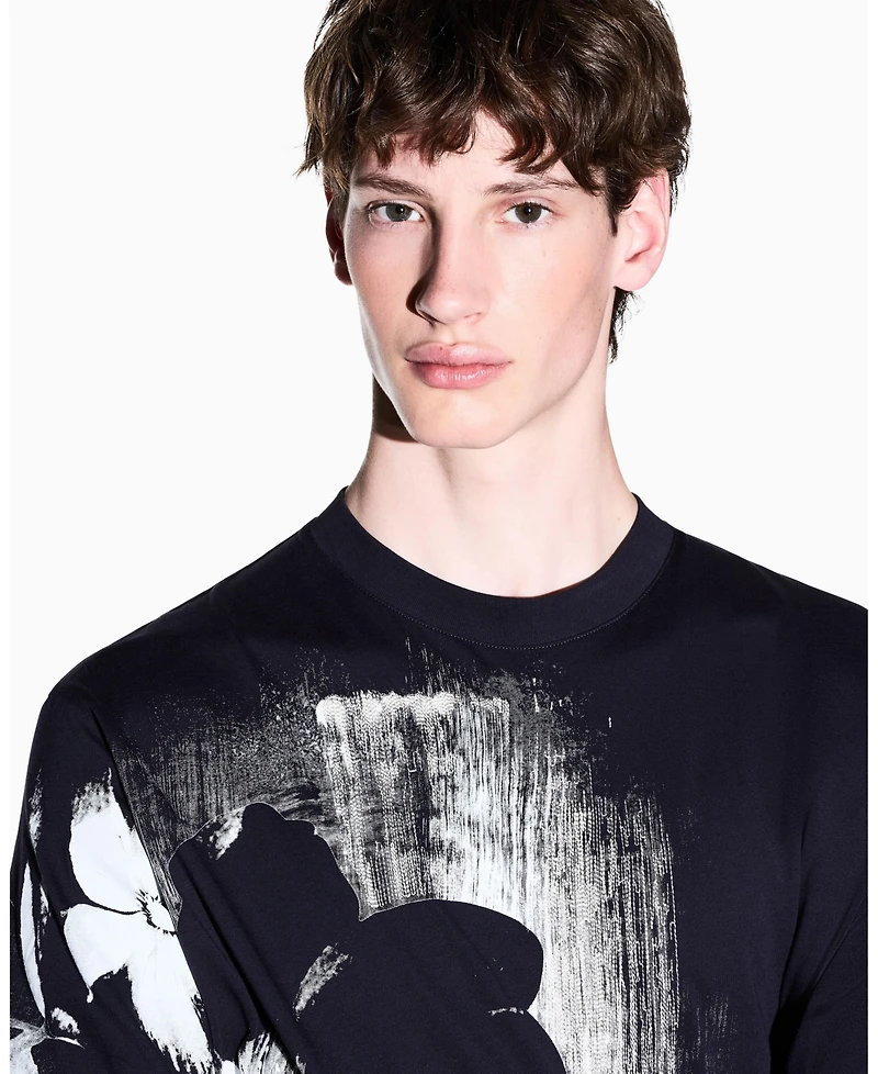 A|X Armani Exchange Men's Exposed Flower T-Shirt