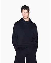 A|X Armani Exchange Men's Jacquard All Over Logo Hoodie Sweatshirt