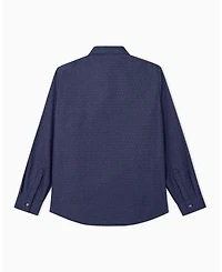 A|X Armani Exchange Men's Cotton Jacquard Woven Shirt