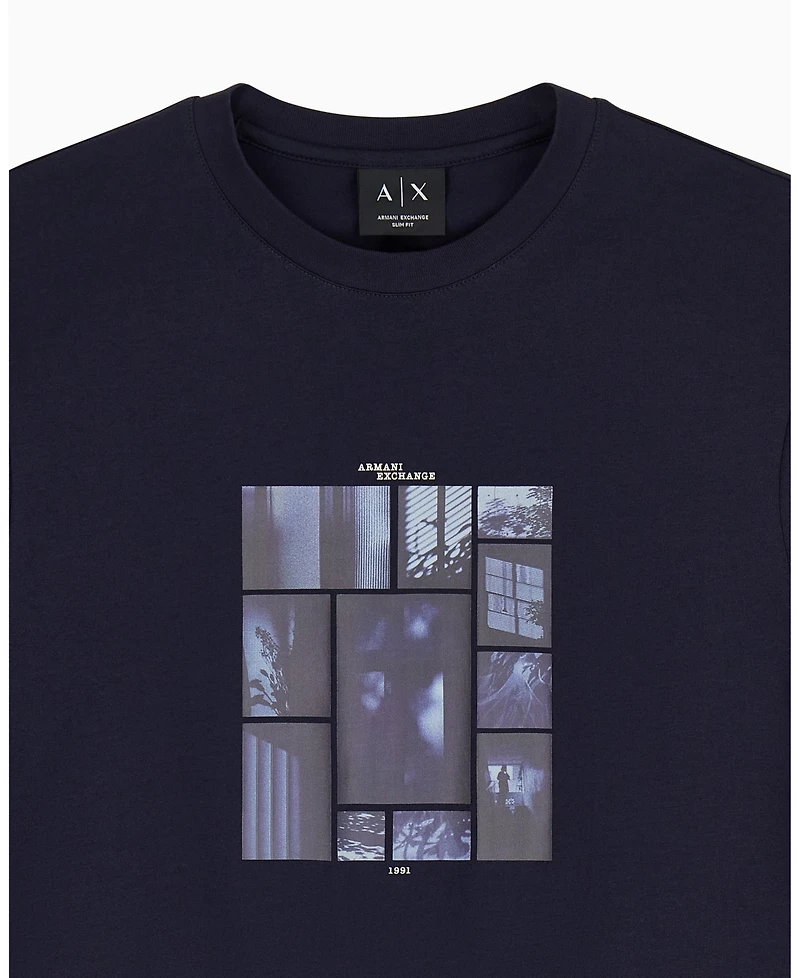 A|X Armani Exchange Men's Slim Fit Collage Box T-Shirt