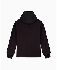 A|X Armani Exchange Men's Crossover Double Breasted Blazer Hoodie