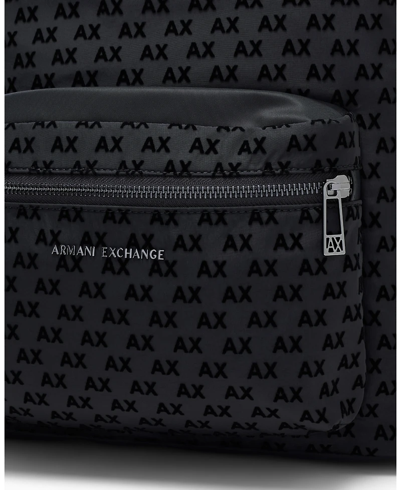 A|X Armani Exchange Men's Flocked Backpack