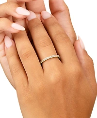 Sterling Forever 2.5mm Thin Cubic Zirconia Band Ring