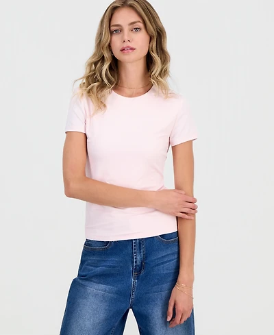 Hippie Rose Juniors' Crewneck Short-Sleeve T-Shirt