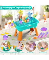 Gnuadz Kids Water Table Electric Pump Beach Play Outdoor Summer Toy