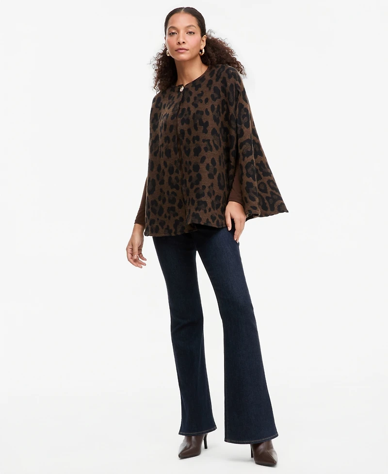 I.n.c. International Concepts Women's Leopard-Print Topper, Macy's Exclusive