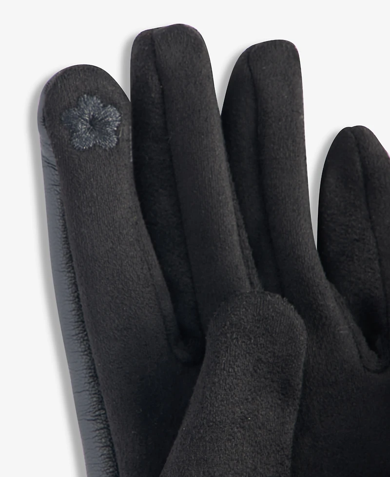 I.n.c. International Concepts Women's Asymmetrical Faux-Fur-Trim Gloves, Macy's Exclusive
