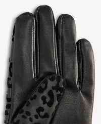 I.n.c. International Concepts Women's Leopard-Print Flocked Gloves, Macy's Exclusive