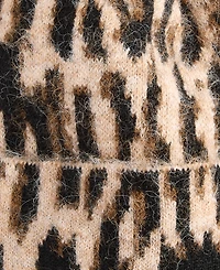 I.n.c. International Concepts Women's Leopard-Print Knit Pom-Pom Beanie, Macy's Exclusive
