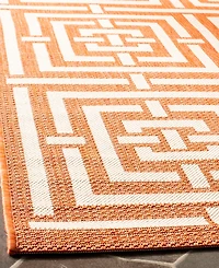 Safavieh Courtyard CY6937 Terracotta and Cream 5'3" x 7'7" Outdoor Area Rug