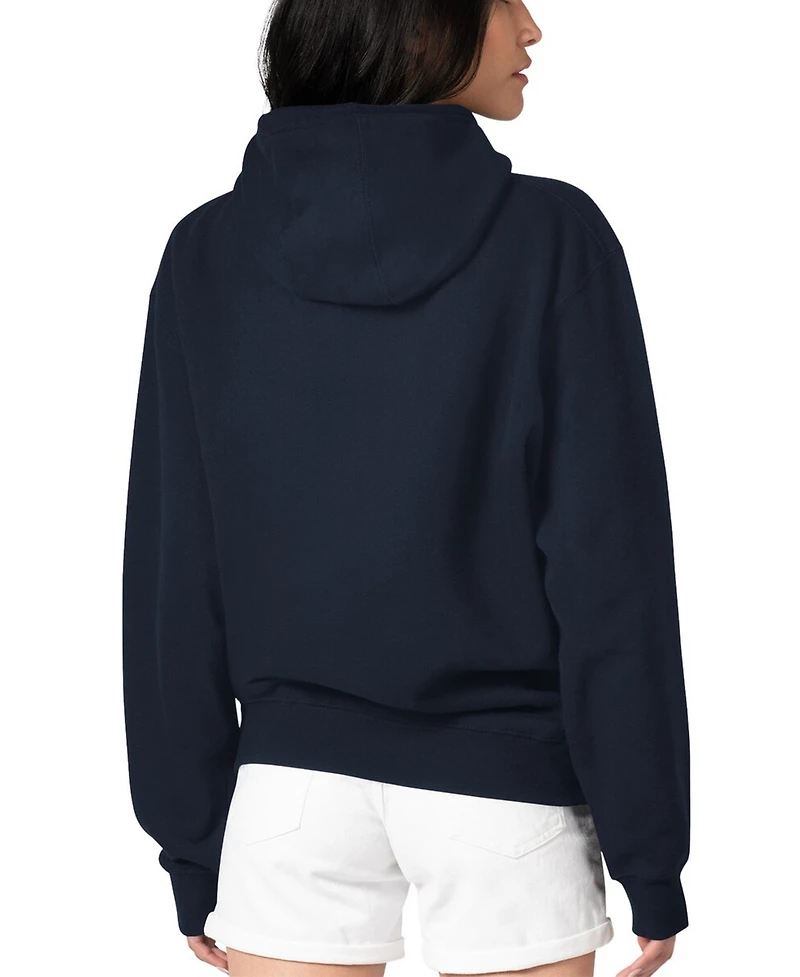 G-iii 4Her by Carl Banks Women's Navy Milwaukee Brewers Flowers Graphic Pullover Hoodie