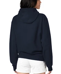 G-iii 4Her by Carl Banks Women's Navy Milwaukee Brewers Flowers Graphic Pullover Hoodie