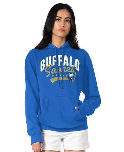 G-iii 4Her by Carl Banks Women's Royal Buffalo Sabres Filigree Logo Pullover Hoodie