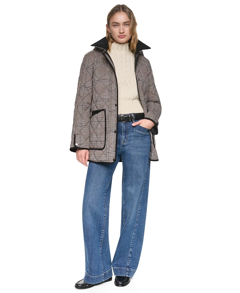 Dkny Women's Quilted Barn Coat