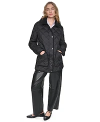 Dkny Women's Quilted Barn Coat