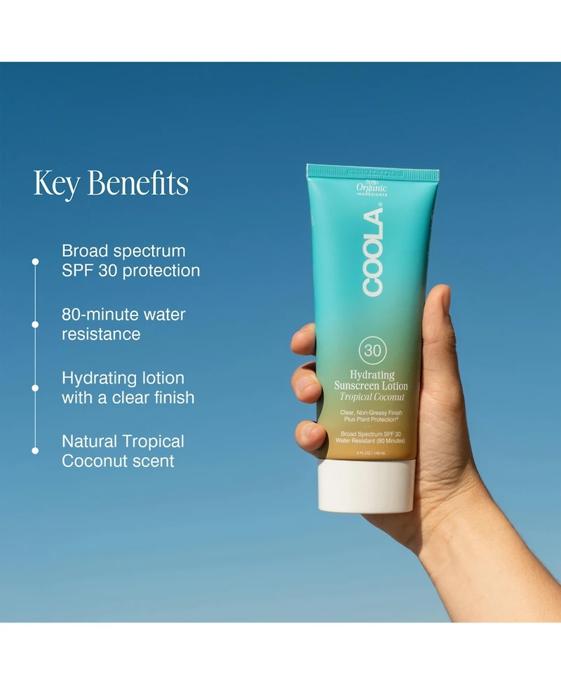 Coola Classic Tropical Coconut Body Sunscreen Spf 30, 5 oz.