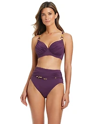 Bleu by Rod Beattie Women's Beaded Strap Underwire Bikini Top