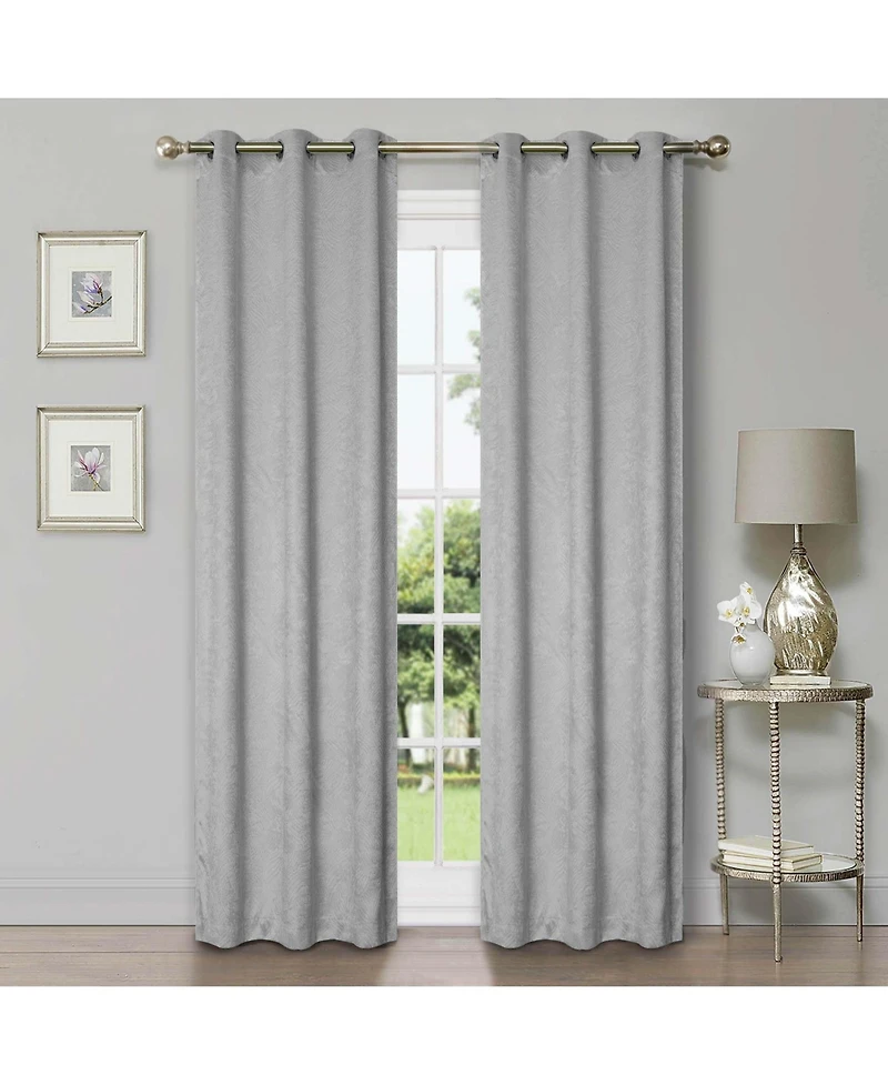 Superior Wave Geometric Washable Room Darkening Blackout Curtains