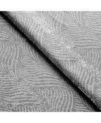 Superior Wave Geometric Polyester Washable Room Darkening Curtain Panels
