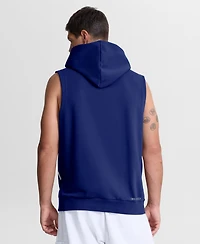 Nike Men's Royal Los Angeles Dodgers Authentic Collection Standard Issue Dri-fit Sleeveless Hoodie