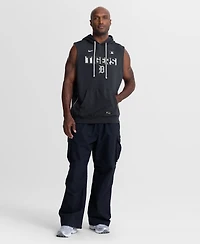 Nike Men's Navy Detroit Tigers Authentic Collection Standard Issue Dri-fit Sleeveless Hoodie