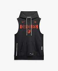 Nike Men's Black Baltimore Orioles Authentic Collection Standard Issue Dri-fit Sleeveless Hoodie