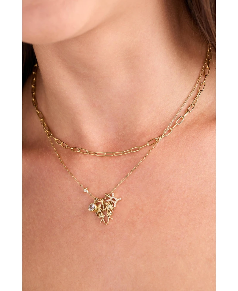Alex and Ani Gemini Zodiac Charm Cluster Necklace