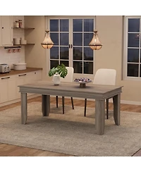 gaomon 63 in Long Kitchen Farmhouse Dining Table for Dining Room, Kitchen