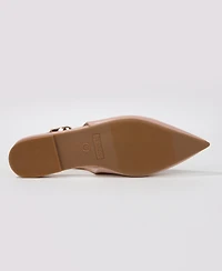Berness Women's Reed Slingback Flats with Gold-Tone Accent